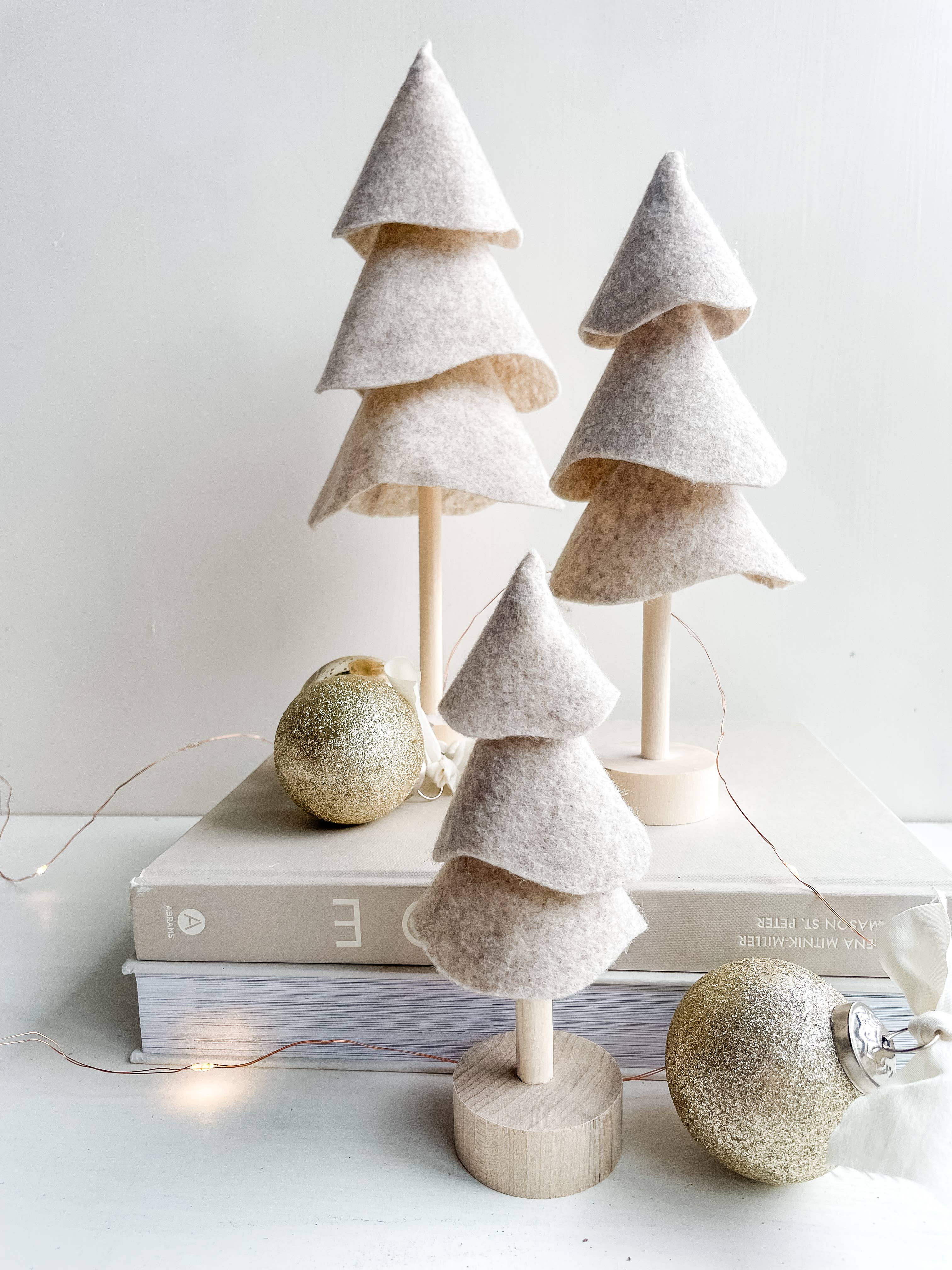 Handmade Winter Felt Tree Décor