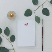 Cardinal Watercolor Mini Notepad