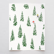 Snowy Forest Art Print 8"x10"