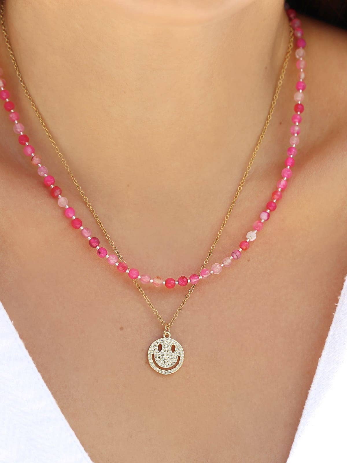 Shannon Candy Necklace - Handmade Semiprecious Gemstones