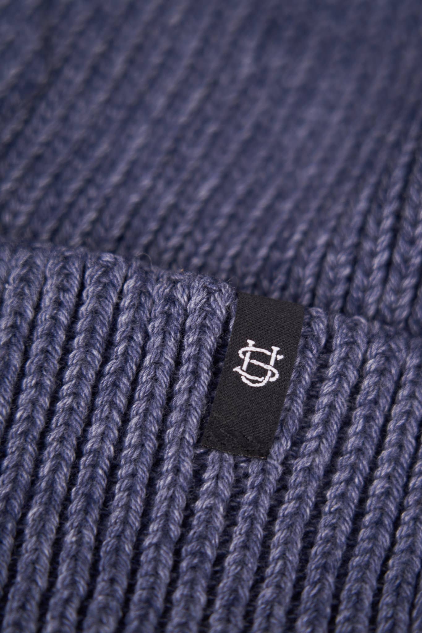 Blue Jean Merino Wool and Recycled Poly Beanie