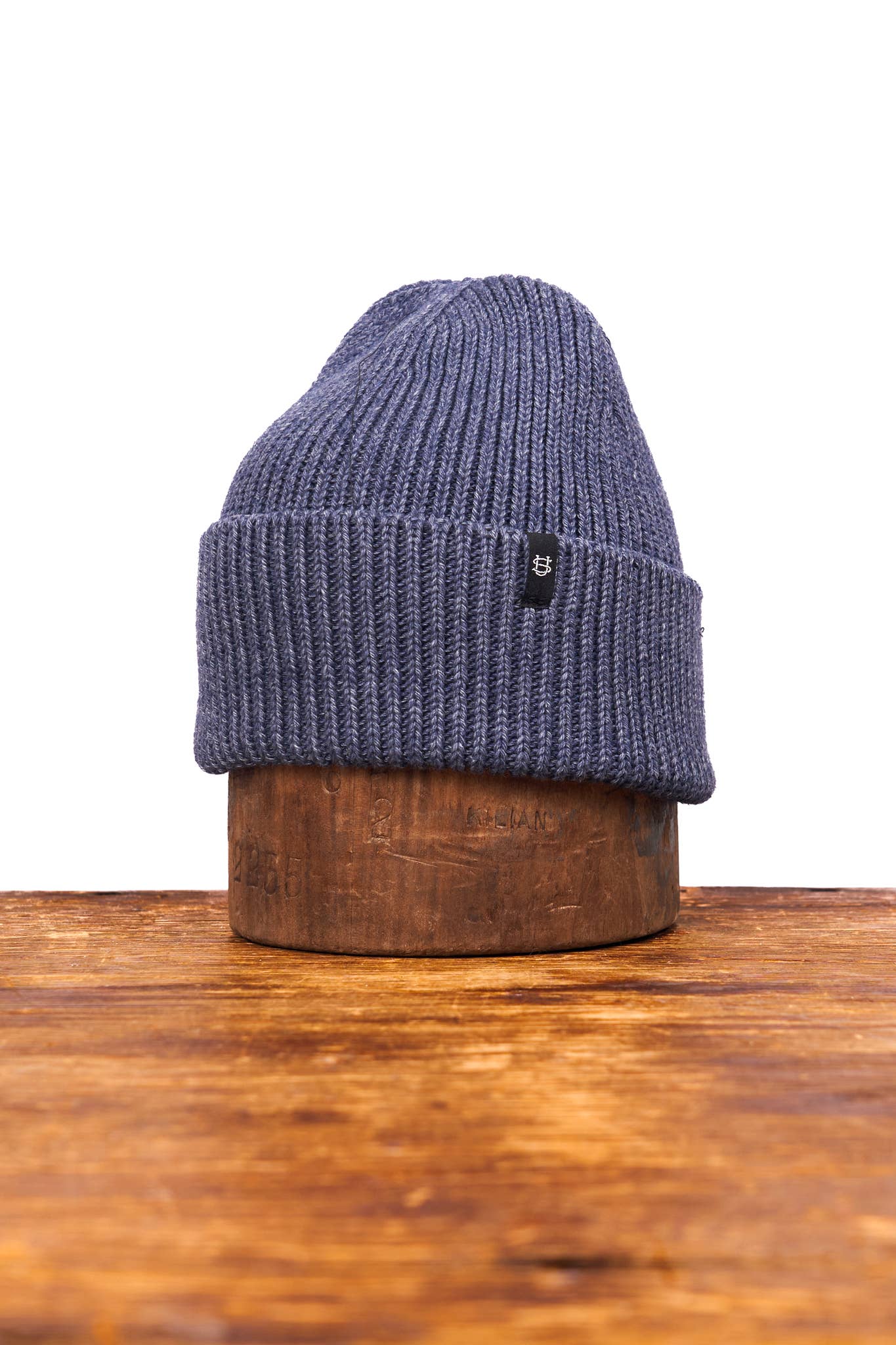 Blue Jean Merino Wool and Recycled Poly Beanie