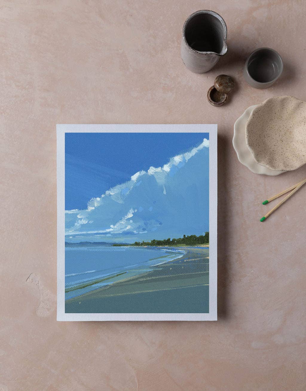 Cranberry Blue | Art Print on Canvas