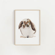8"x10" Watercolor Bunny Print