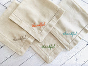 Thankful Cloth Napkins - Set of Four