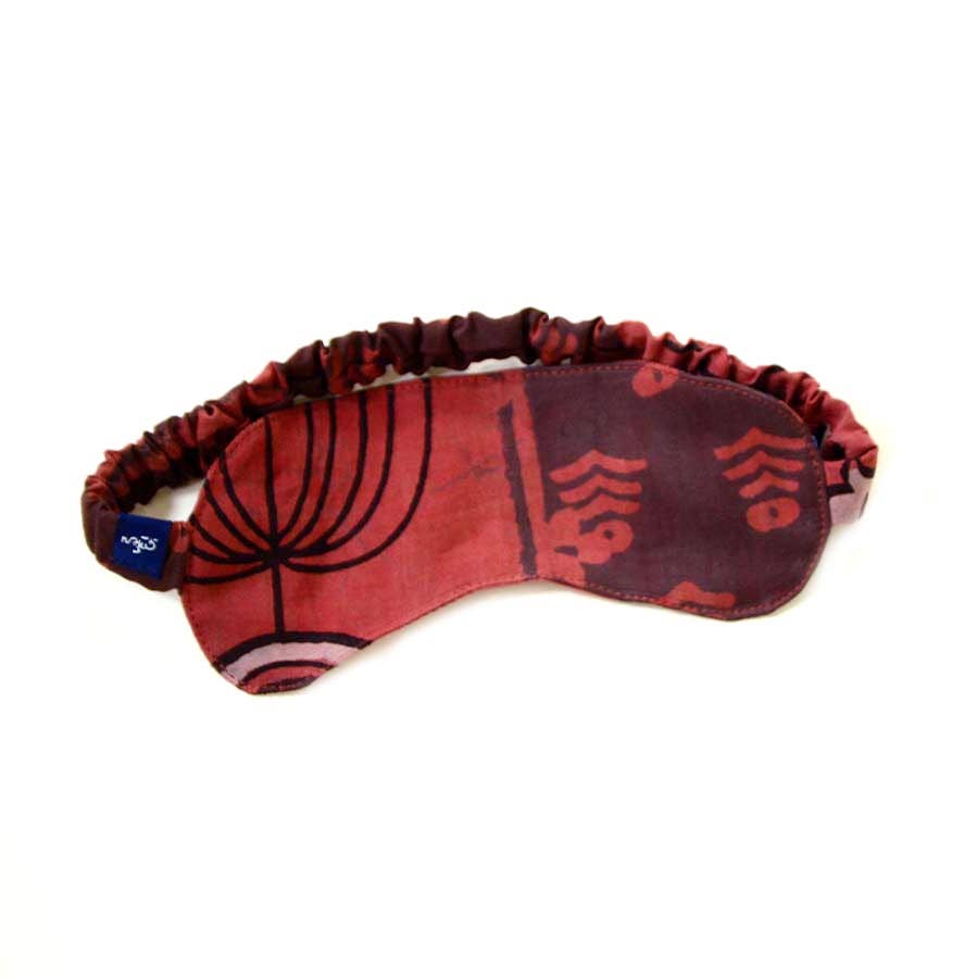Cotton Block Print Eye Mask