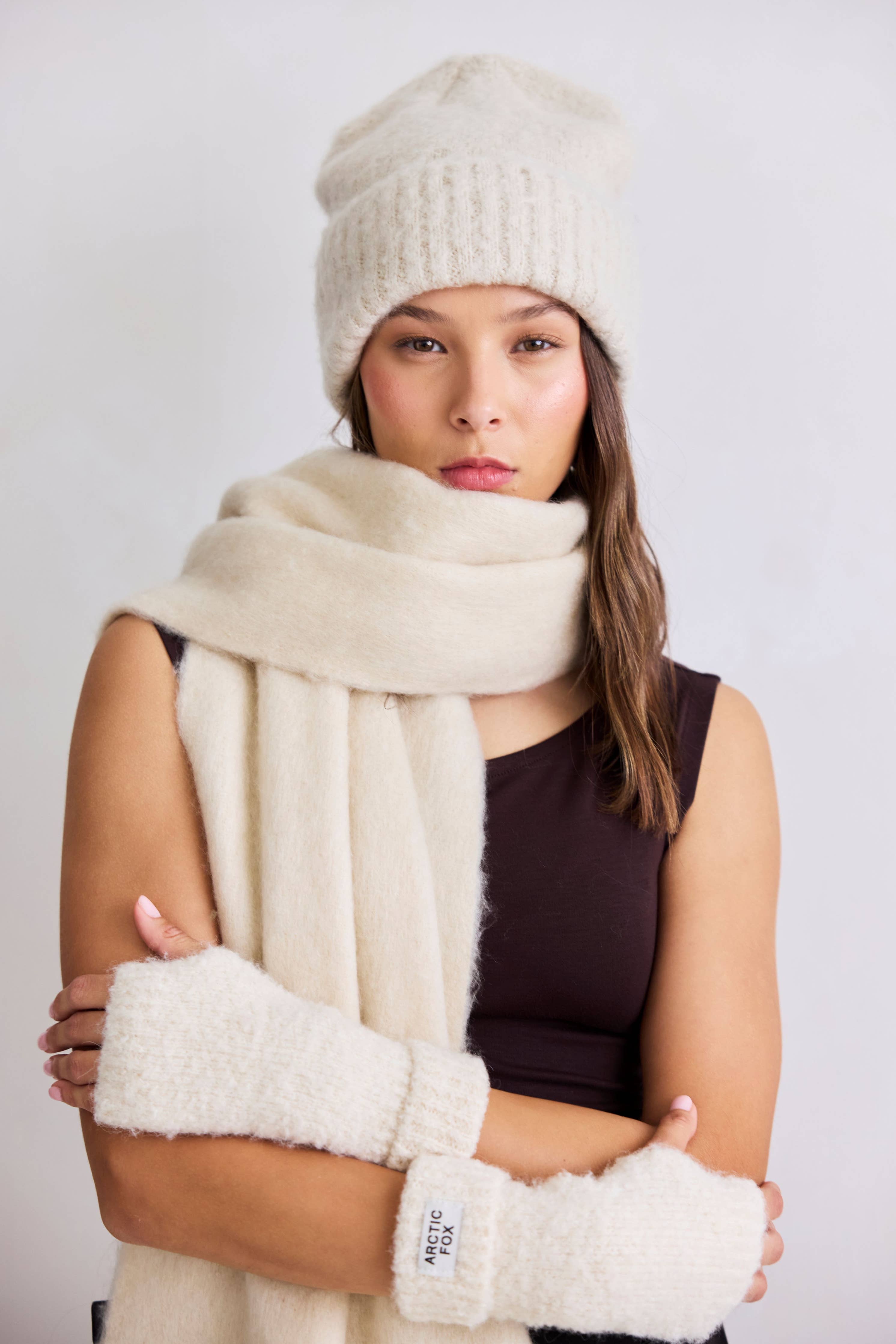 Pebble Beige Reykjavik Beanie Hat - 100% Recycled