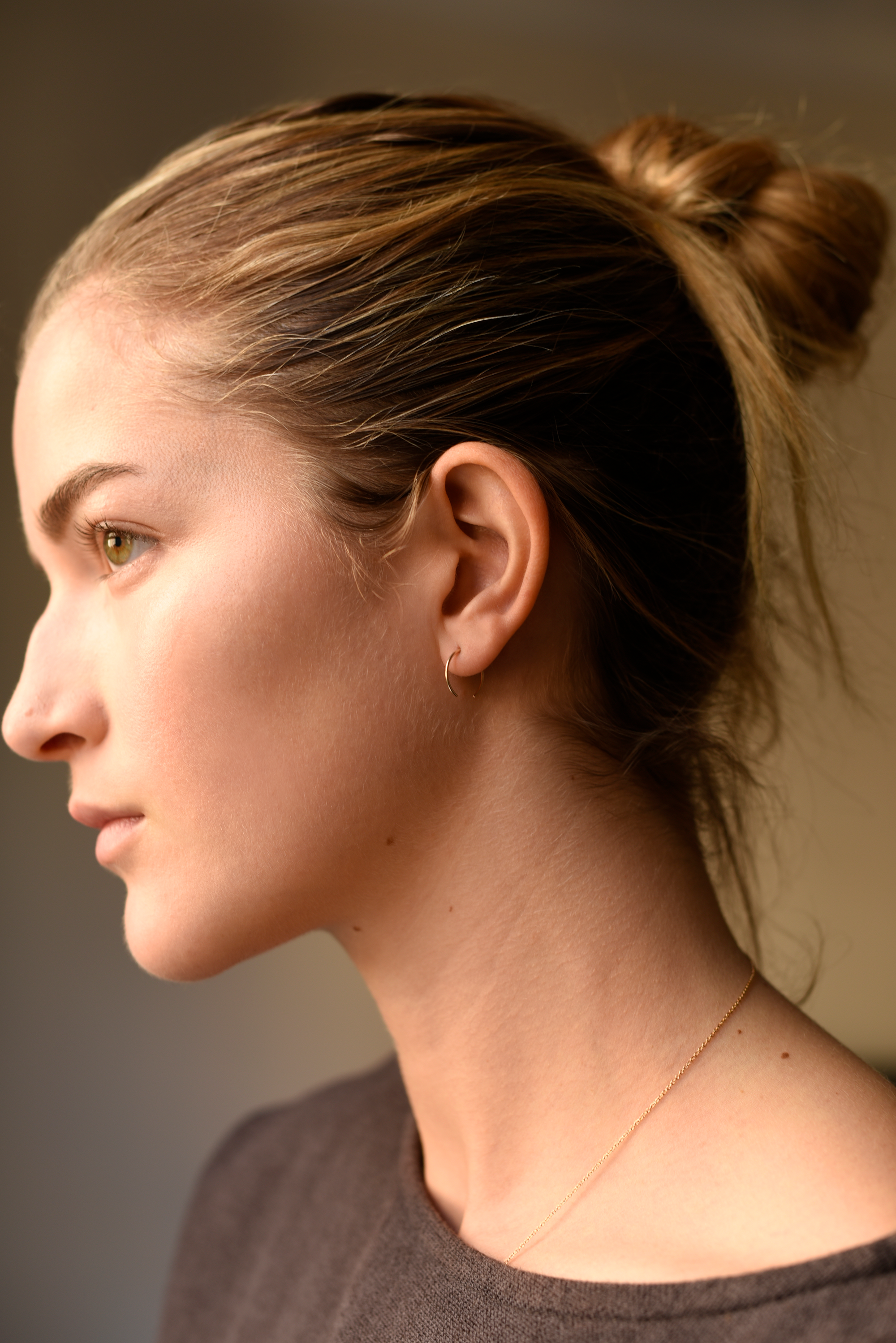 Snuggie Hoop Threader Earrings