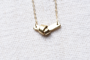 Brass Knot Necklace