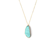 Patina Riverstone Drop Necklace
