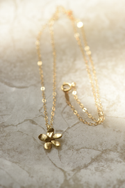 Brass Flower Necklace