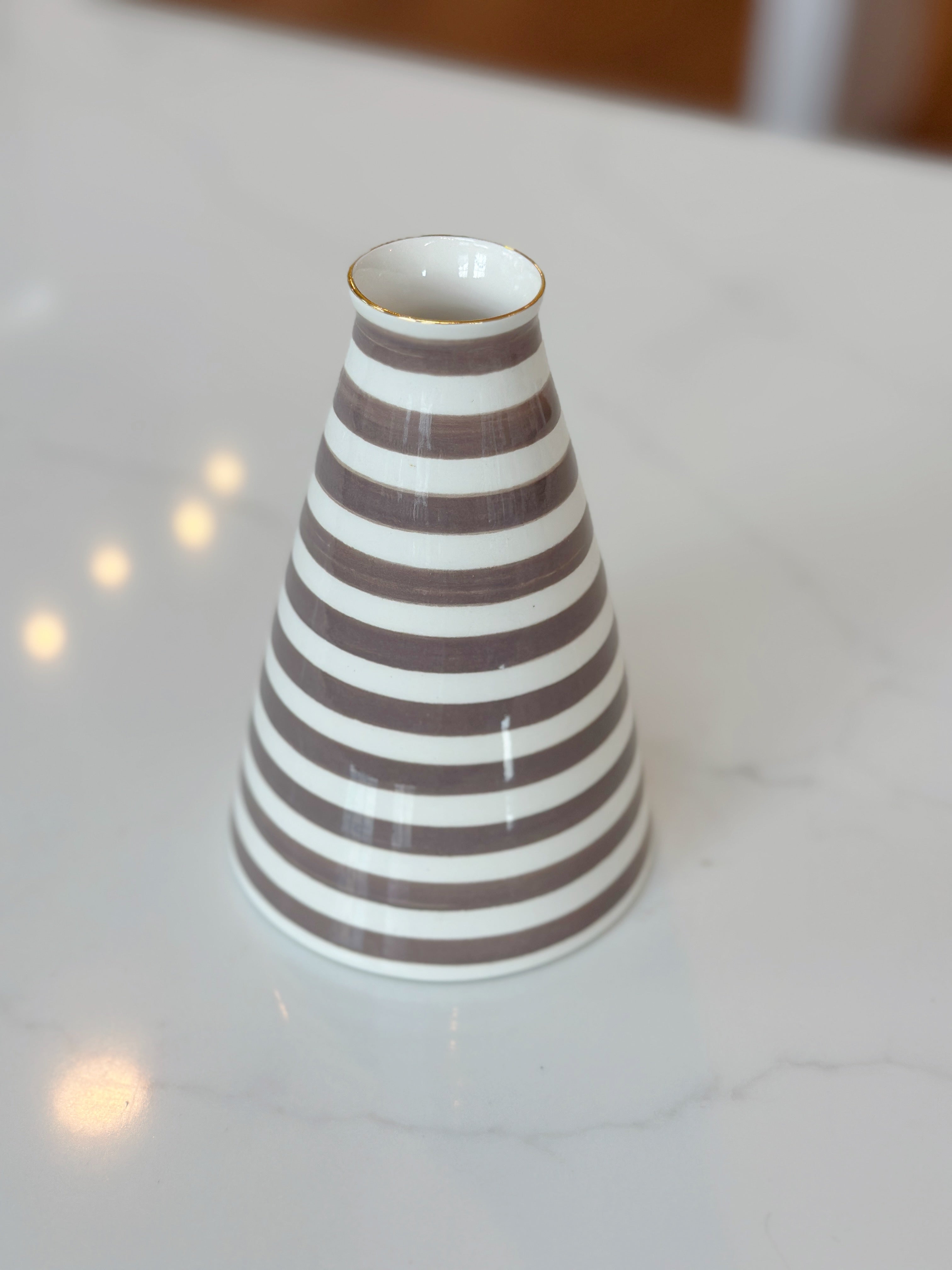 Jill Rosenwald for Noted Striped Diffuser Vase