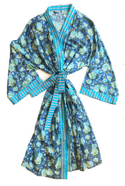 Jakarta Midi Robe | Watercolor Blues