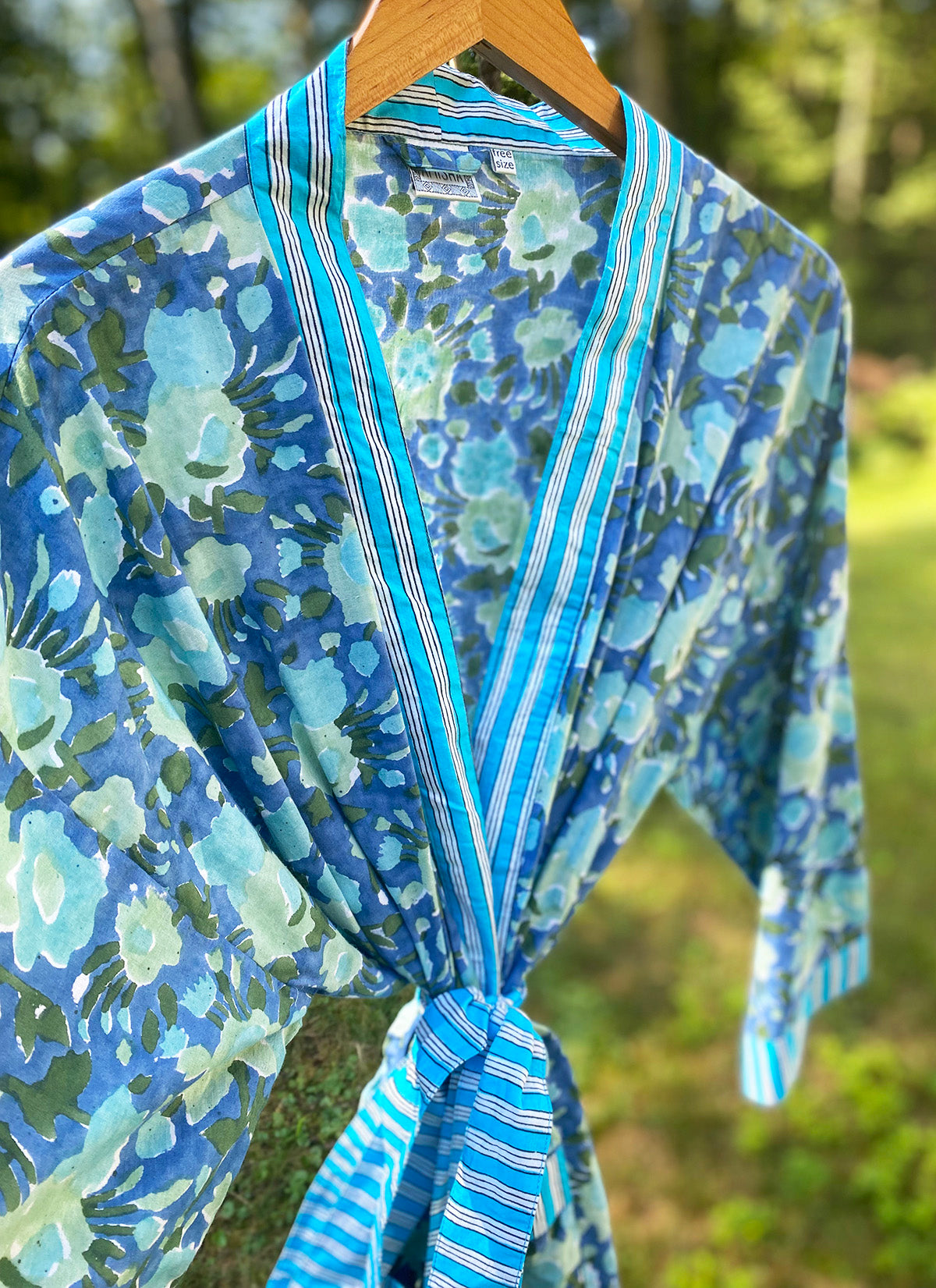 Jakarta Midi Robe | Watercolor Blues
