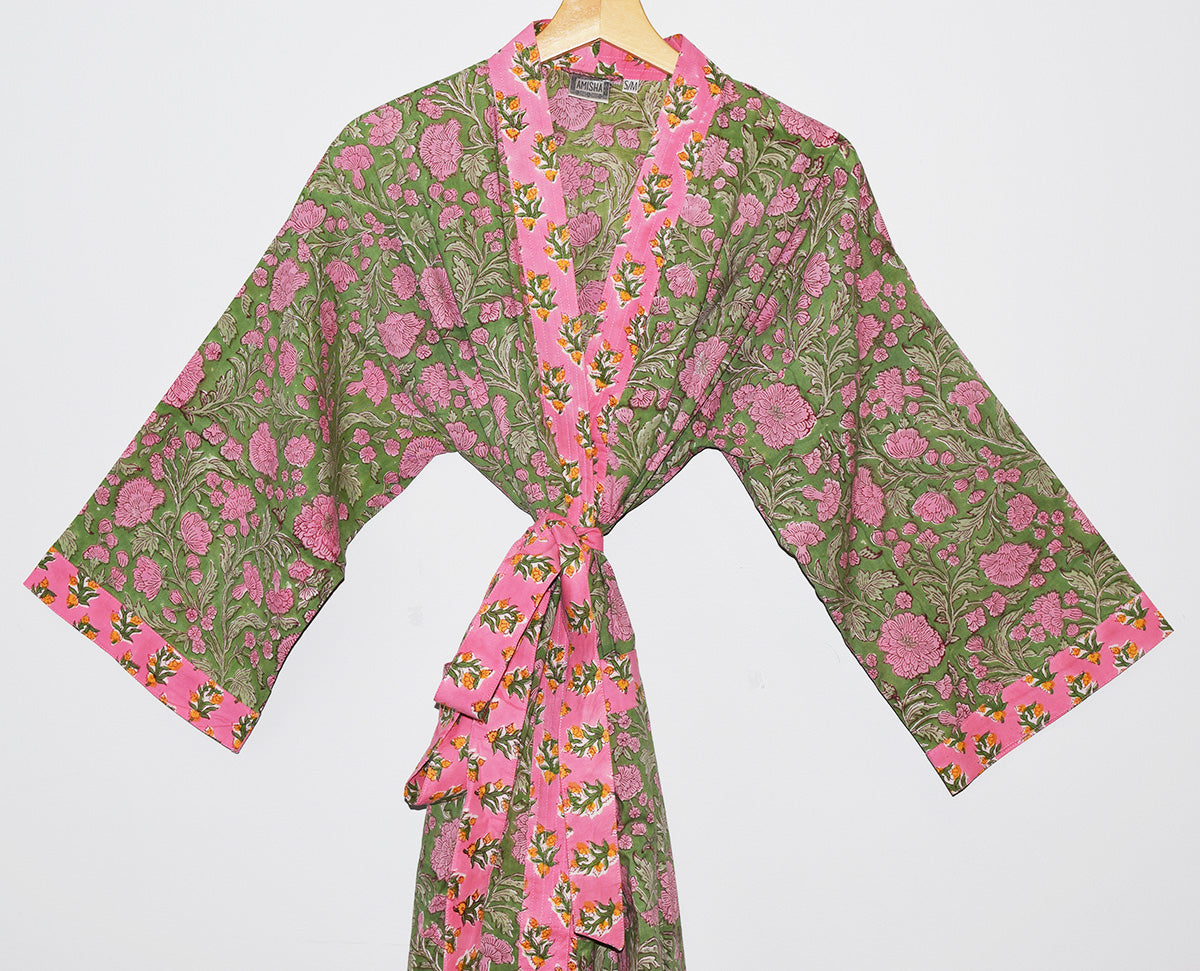 Kerala Long Robe | Fern Floral