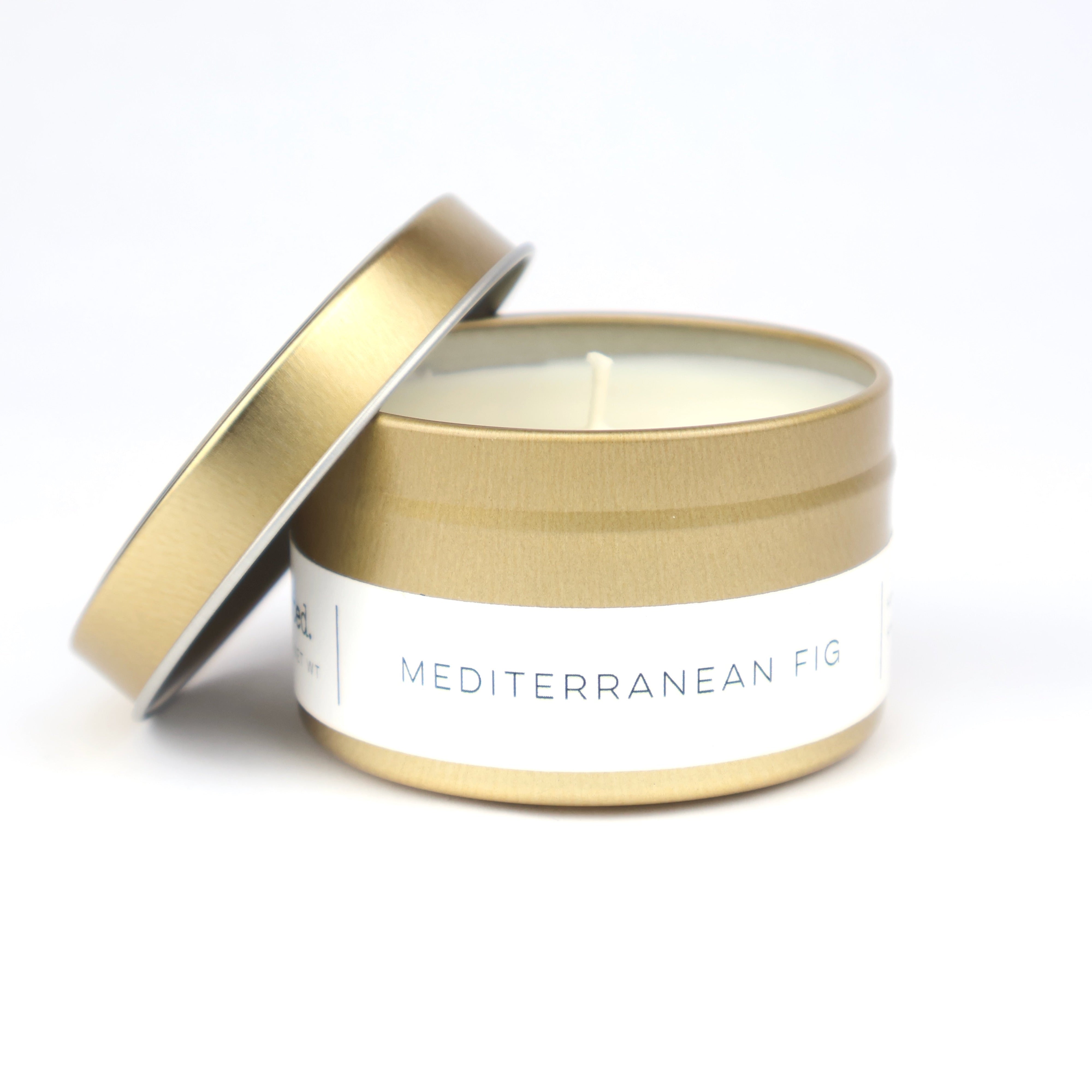 Mediterranean Fig Gold Tin Candle