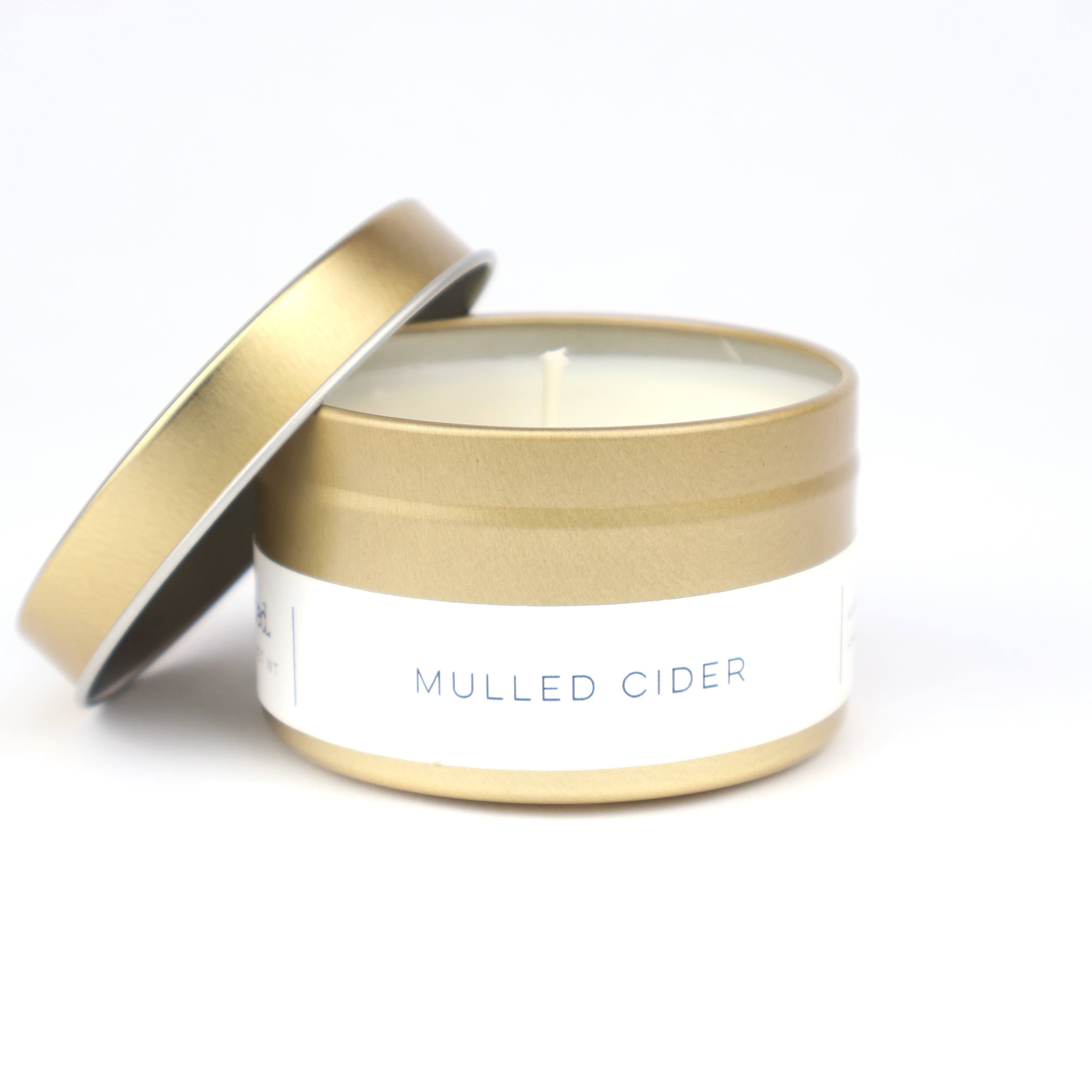 Mulled Cider Gold Tin Candle