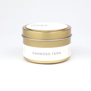 Oakmoss Fern Gold Tin Candle