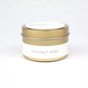 Sea Salt Sage Gold Tin Candle
