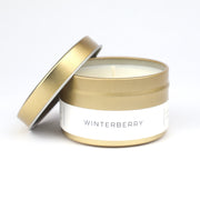 Winterberry Gold Tin Candle
