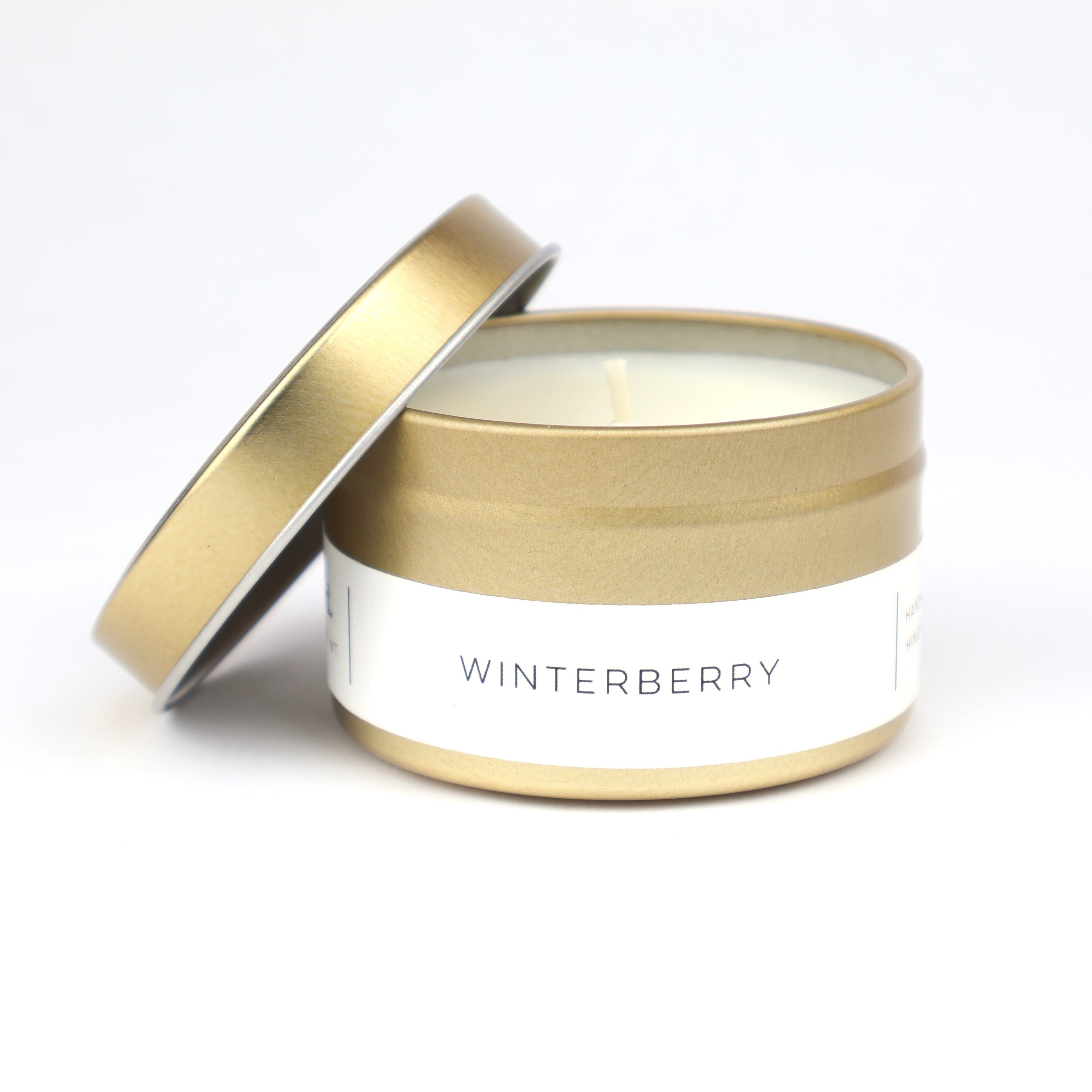Winterberry Gold Tin Candle