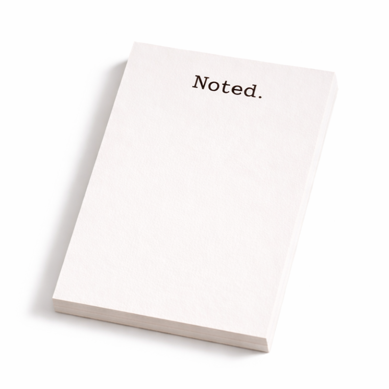 Noted. Notepad – Noted Candles