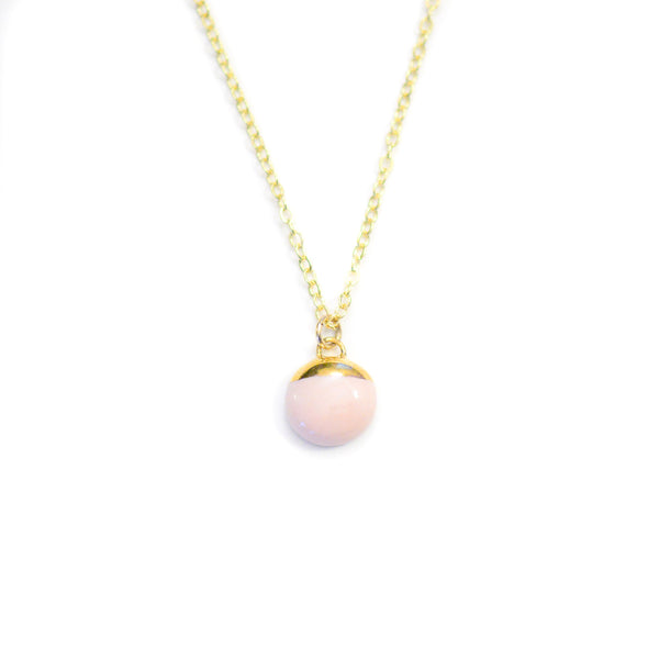 Rose Dipped Buoy Necklace