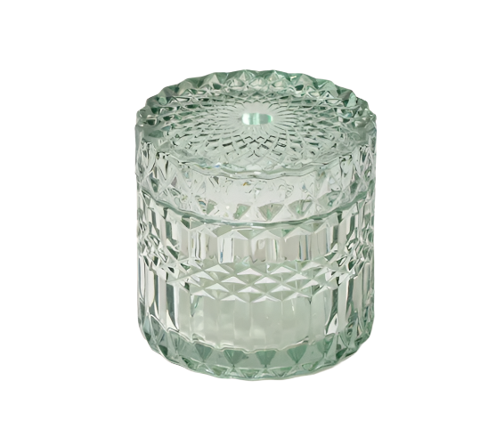 Seacoast Candle in Mint Crystal Vessel
