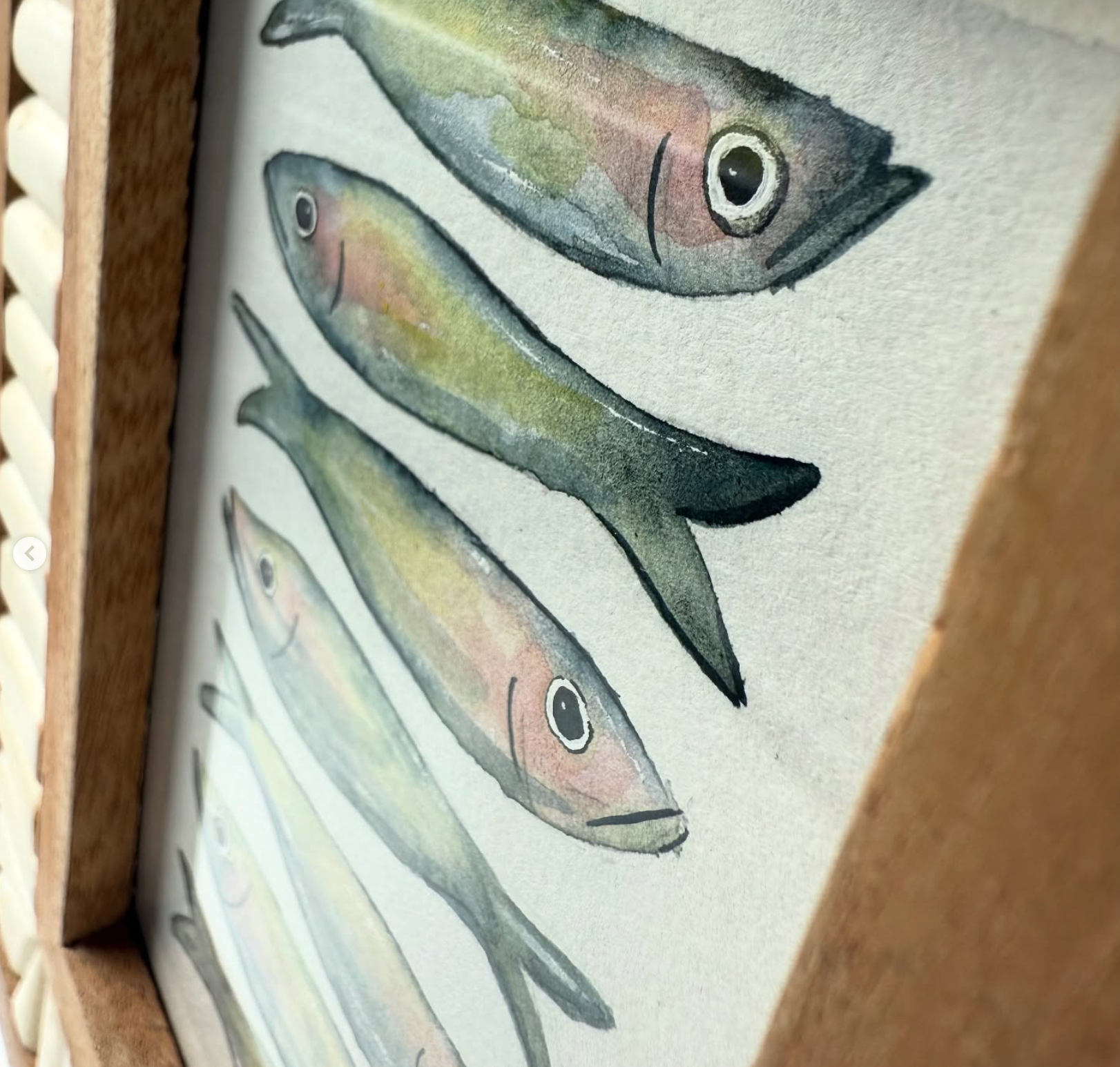 Watercolor Painting Class (Sardines) - Wed October 7th @ 6 pm