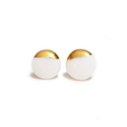 White Mini Dipped Studs