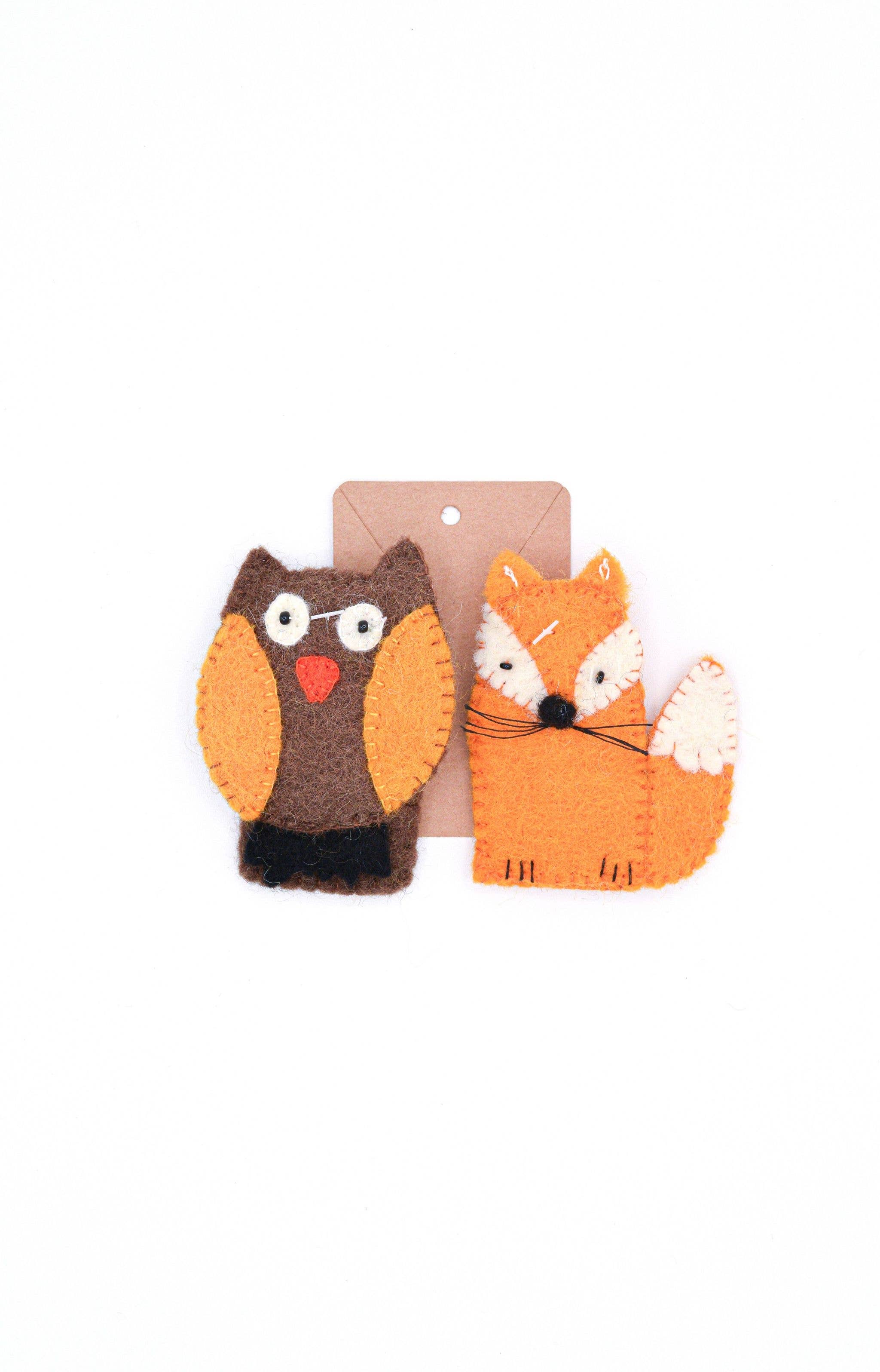 Owl and Fox Finger Puppets