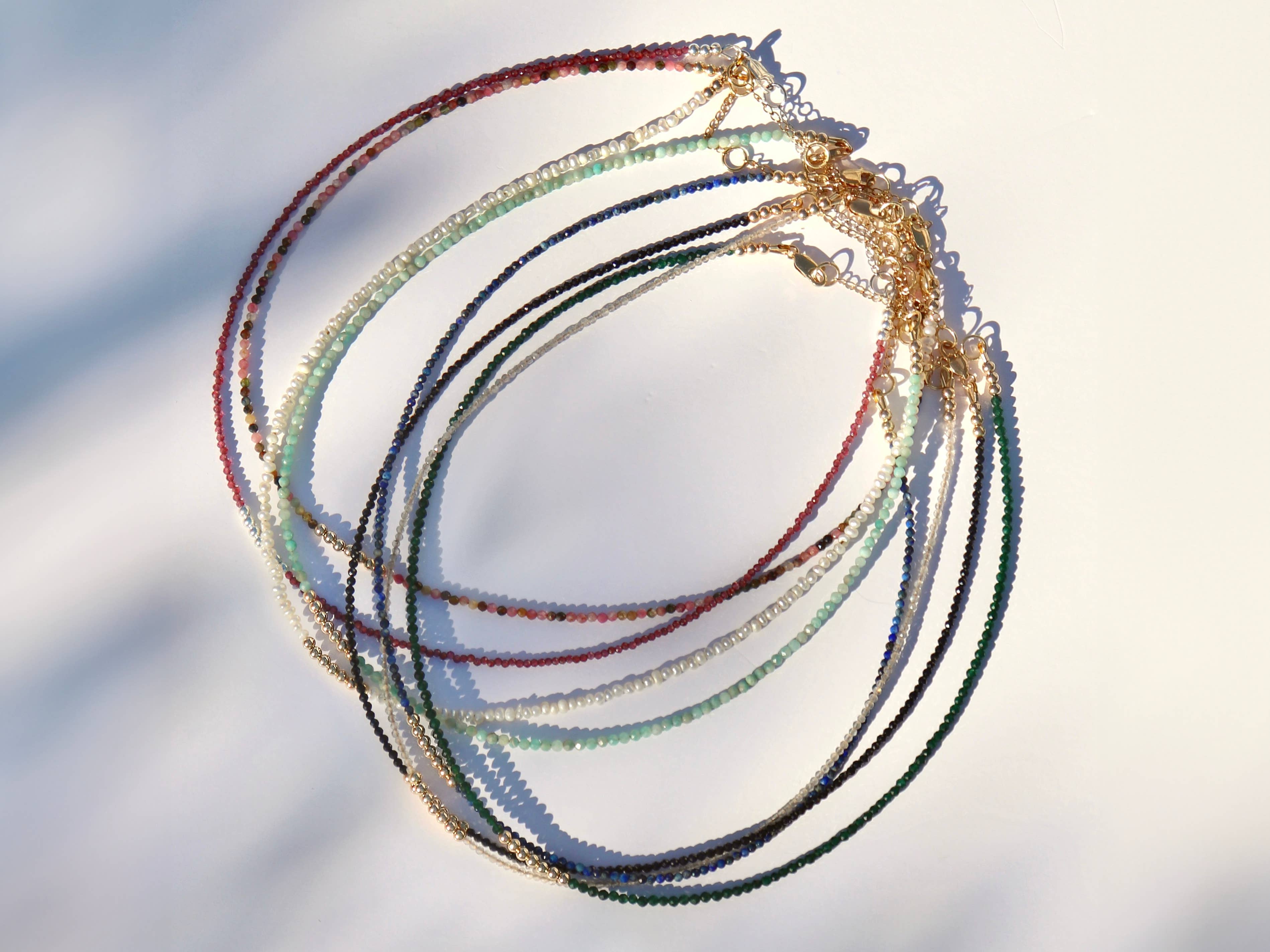 Lucky Necklace - Delicate Handmade Gemstone Choker