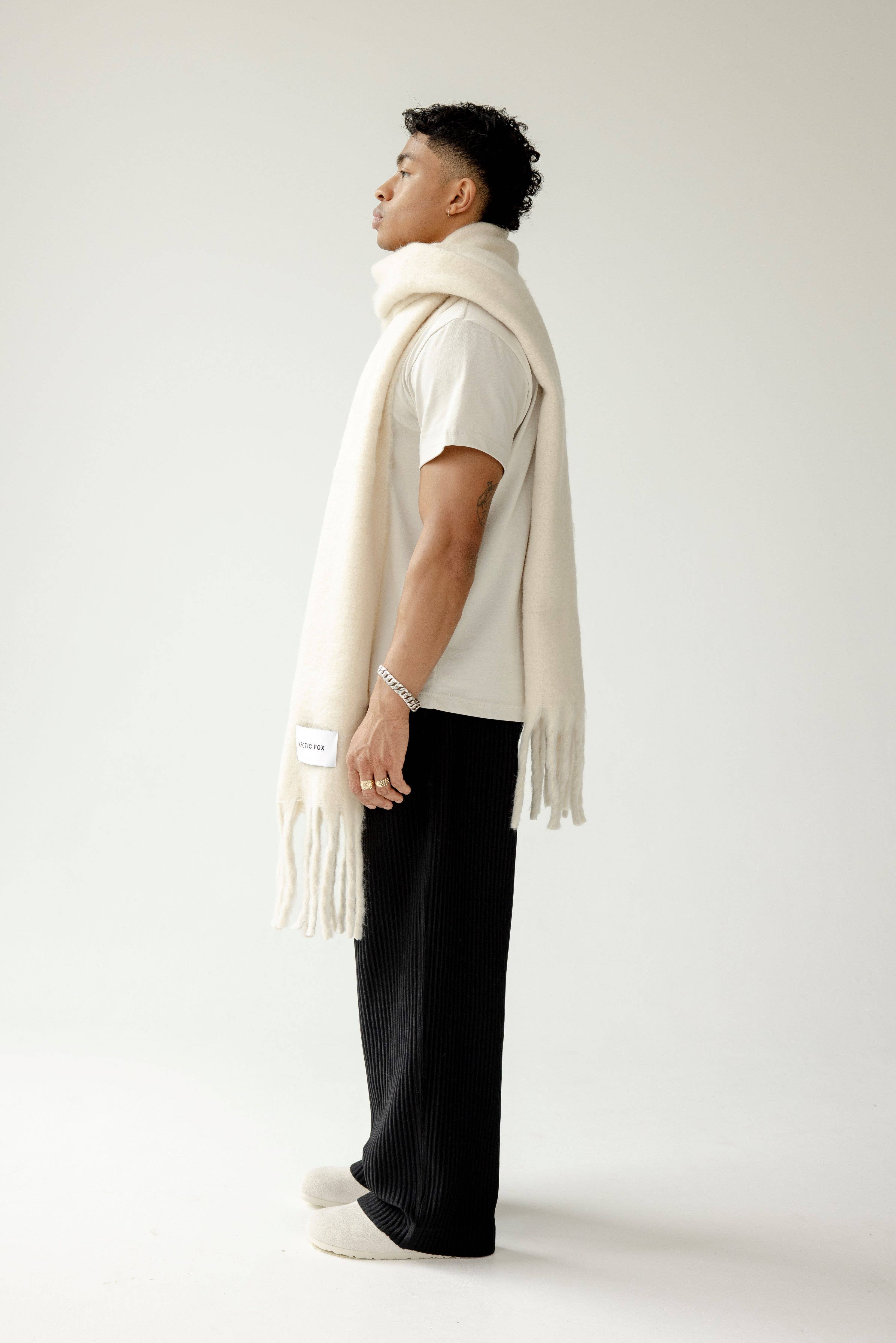 Pebble Beige Reykjavik Scarf - 100% Recycled