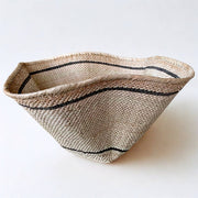 Striped Palm Leaf Dancing Basket