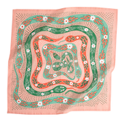 Pink Snakes Cotton Bandana