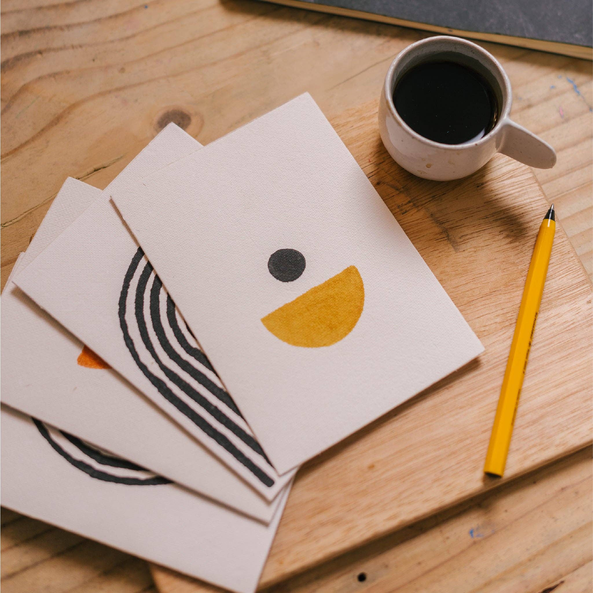 DIY Stationery Block Printing Kit - Abstract Design