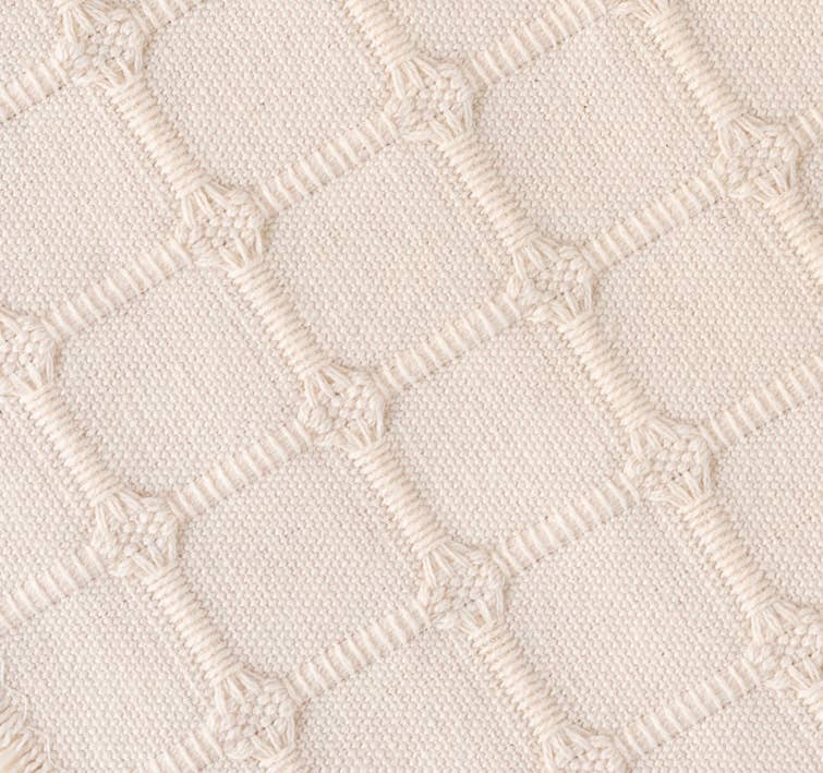 Hopsack Pattern Hand Finished Tablecloth 118" x 55"