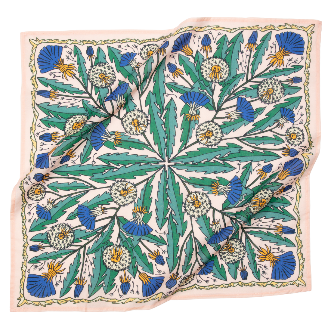 Pink and Green Cotton Bandana