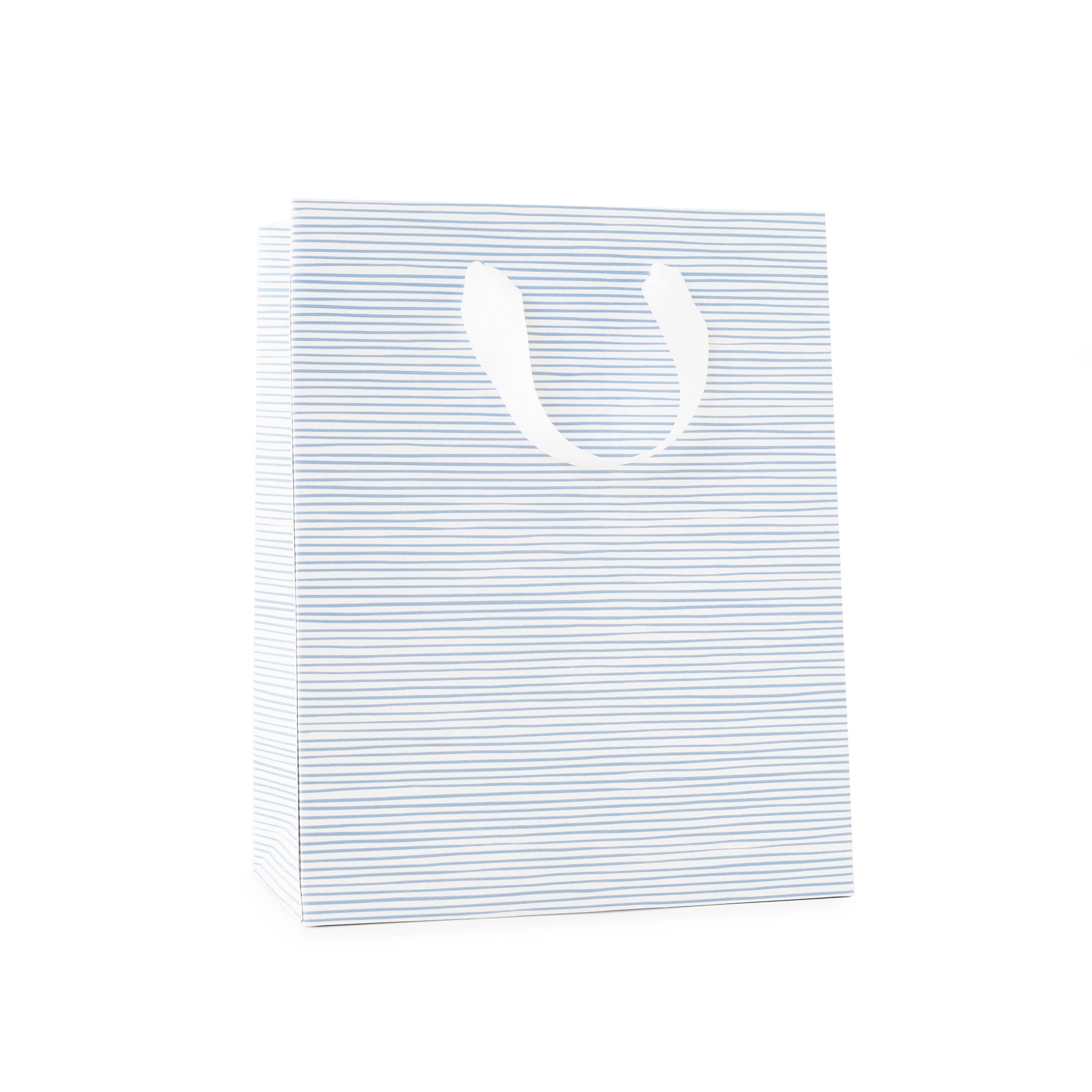 Blue-Green Painted Stripe Gift Bag
