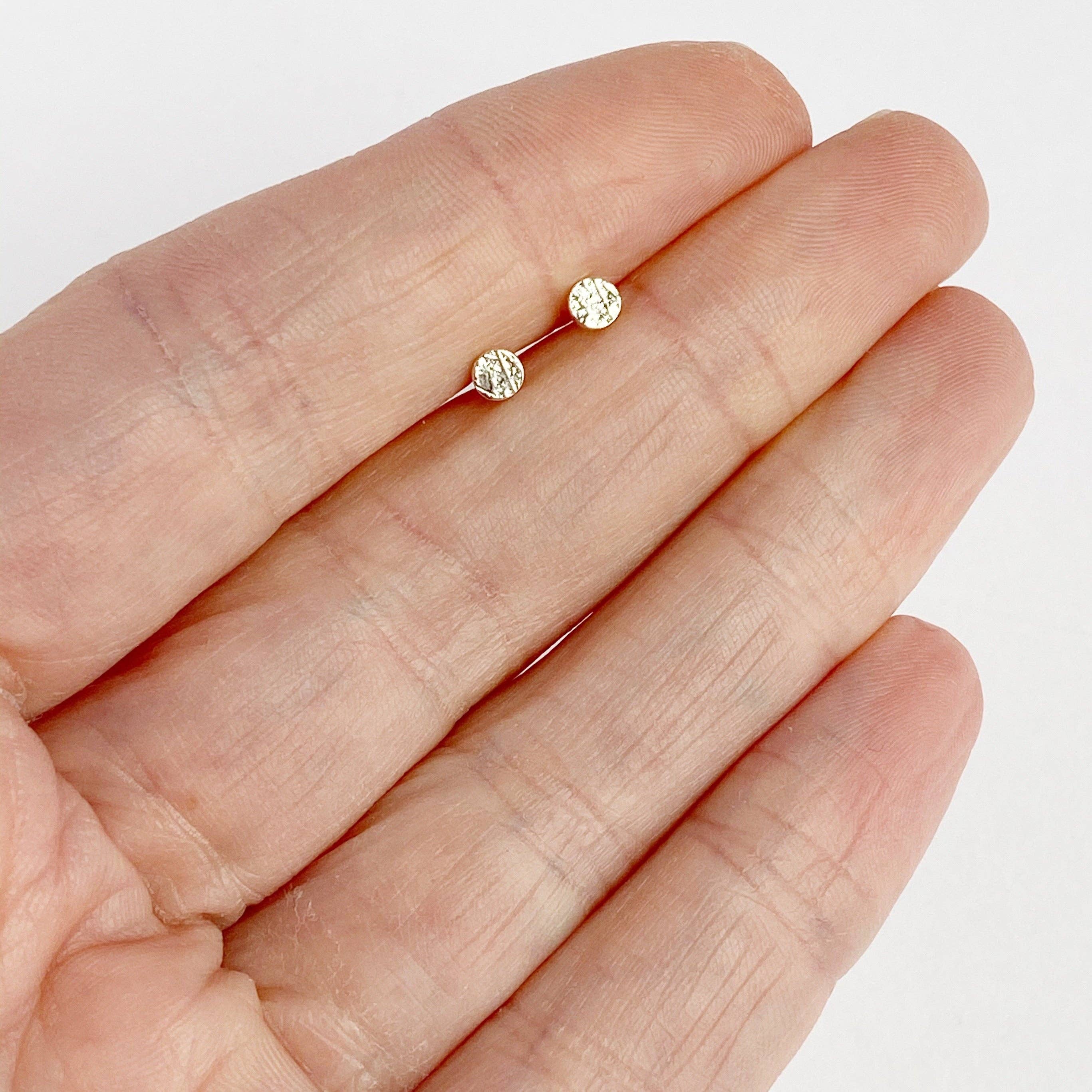 Tiny Dot Studs - Sterling Silver