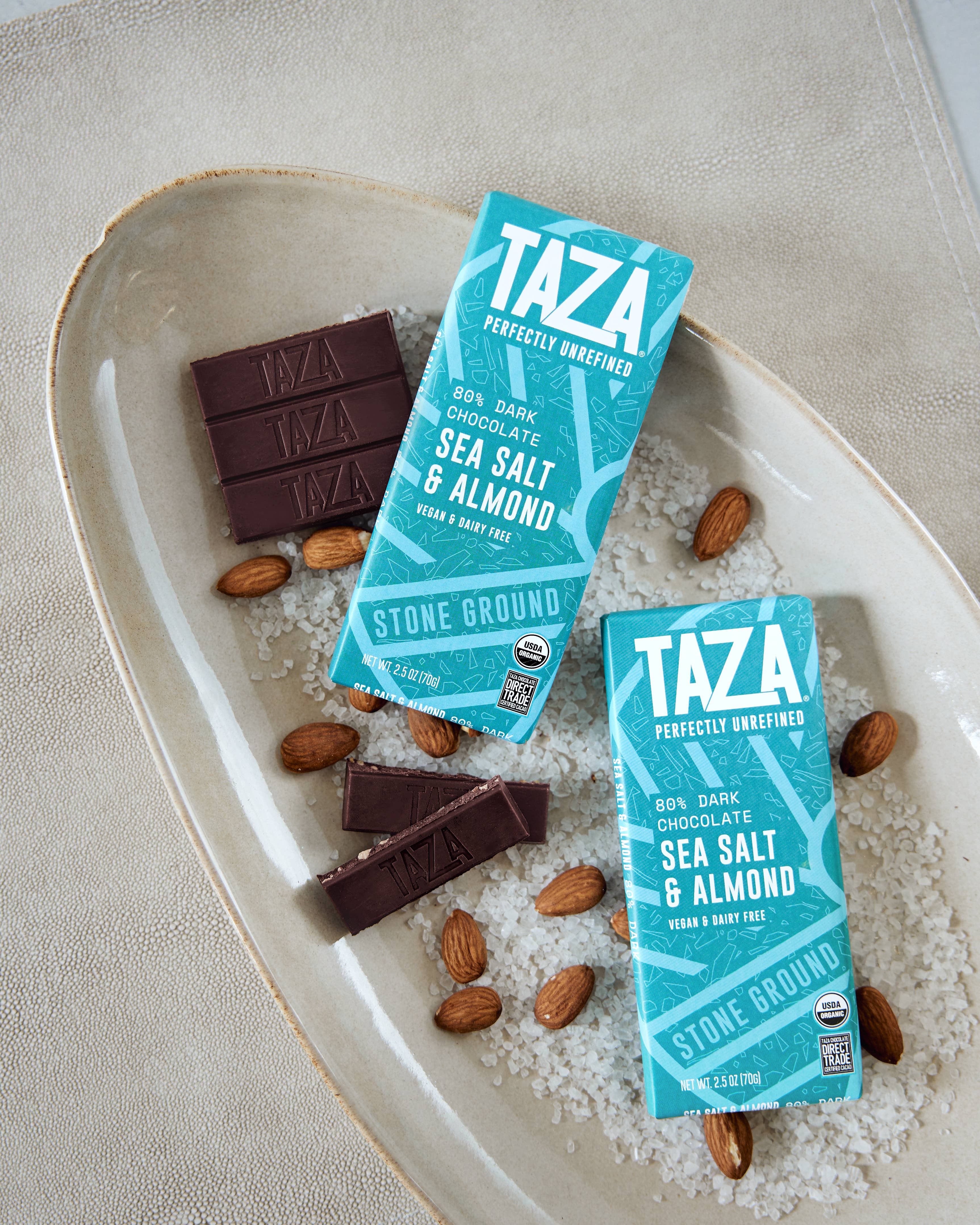 Sea Salt & Almond Dark Chocolate Bar