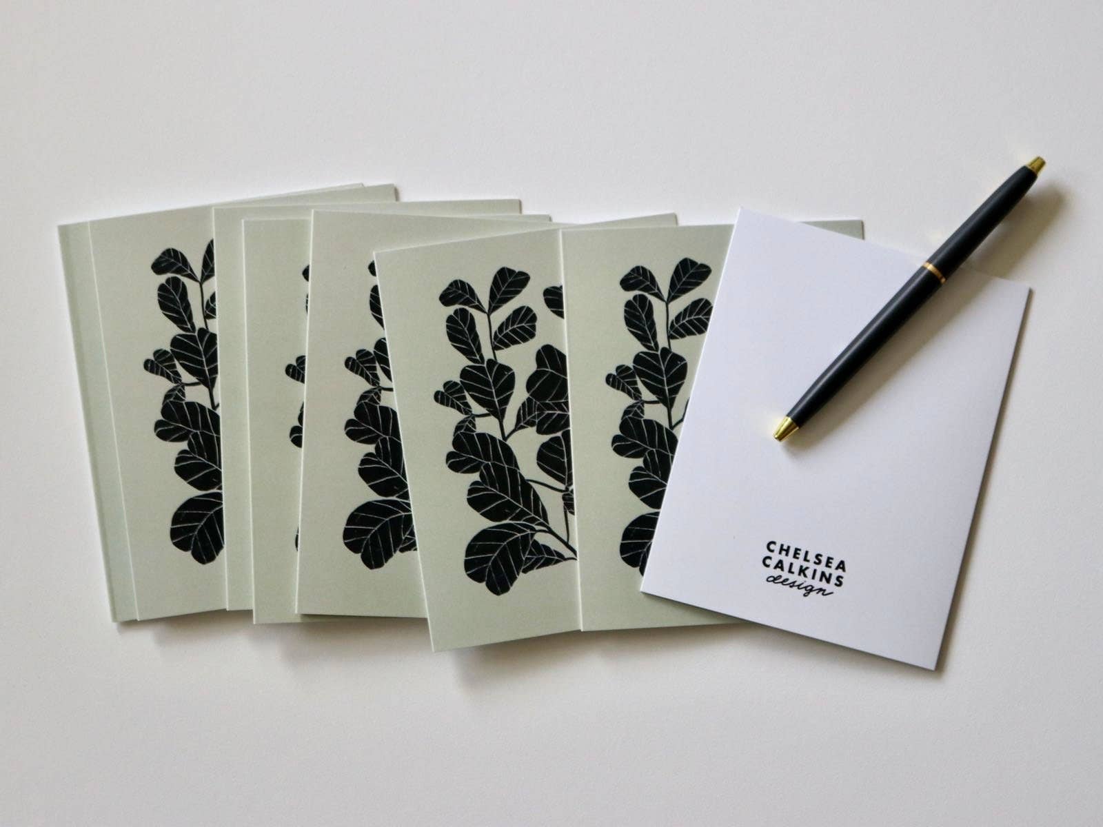Fiddle Fig Boxed Card Set - 8 Cards with Envelopes