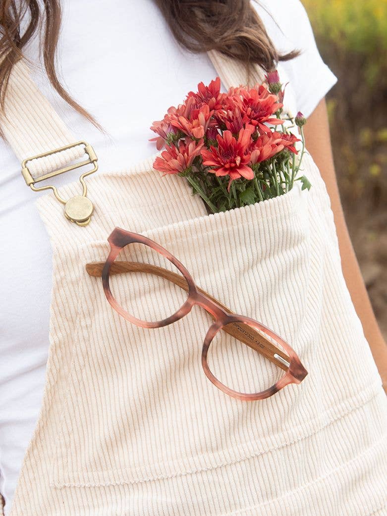 Matte Rose Marble Blue Light Blocking Reading Glasses