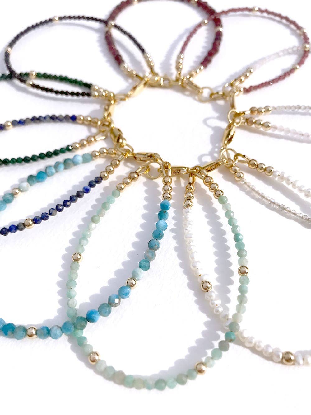Handmade Gemstone Stacking Bracelet