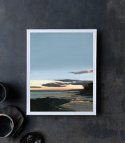 Town Landing Summer Sunset | Art Print on Canvas