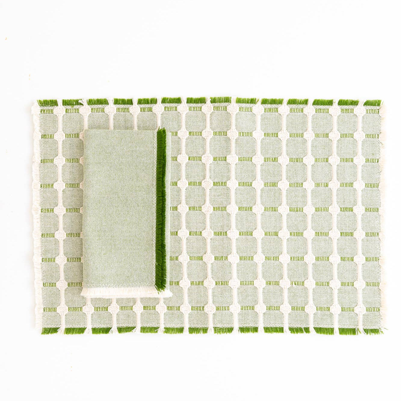 Hopsack Simple Fringe Placemat