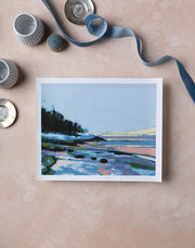 Sand Beach Violet Great Head | Art Print on Canvas