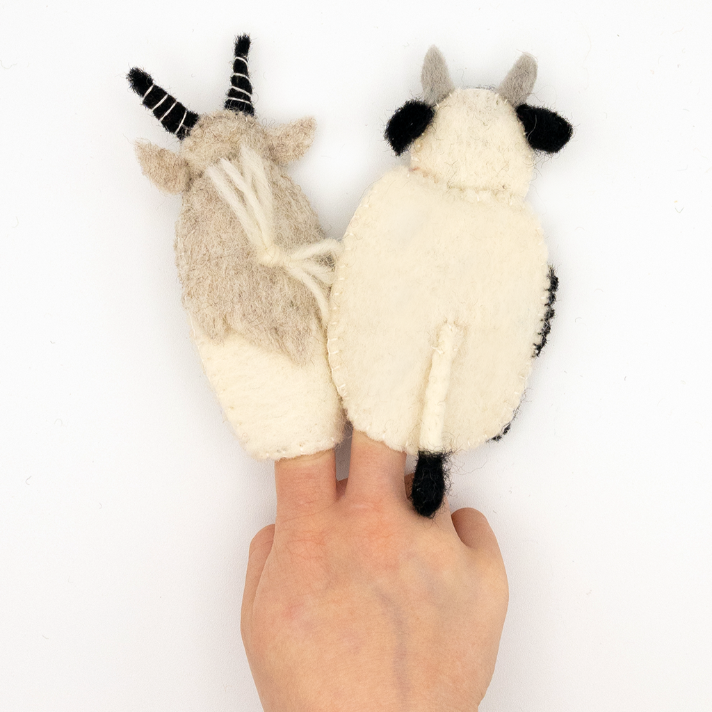 Cow and Goat Finger Puppets