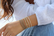 Claire Bracelet - Handmade Beaded Gemstones and 14k Gold Fill