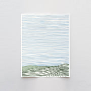 Striped Hills Art Print 8"x10"